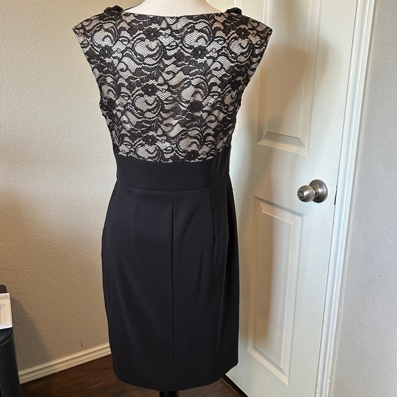 Connected Apparel Dress Special Occasion Black with Lace size 8. - Picture 5 of 15